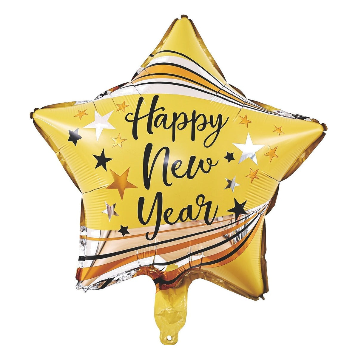 Globo Foil Estrella Dorada Happy New Year 45 cm (18")