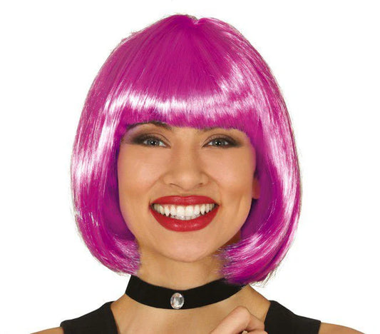 Peluca Corta Morada Bob