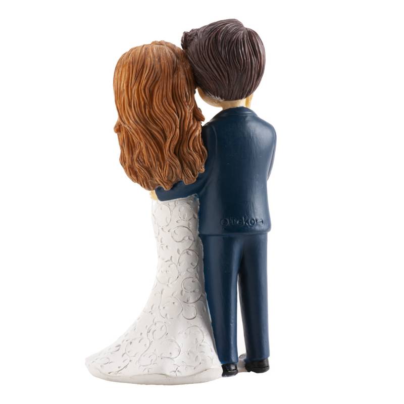 Figura Tarta Pareja de Boda Caricia en la Cara 16 cm