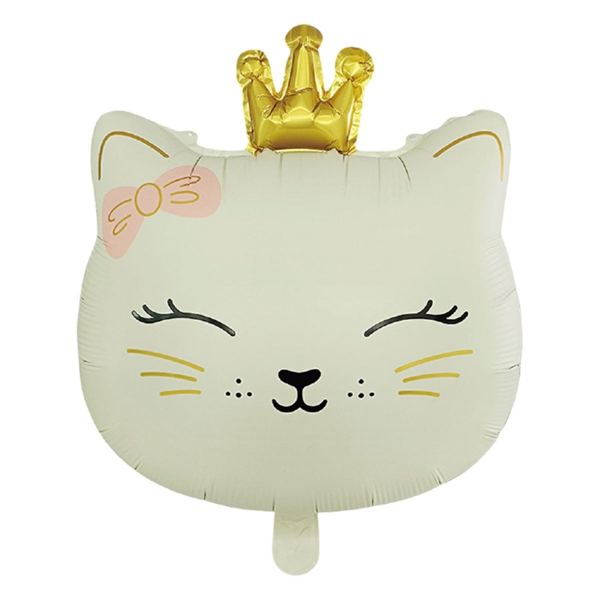 Globo Foil Cabeza de Gatita Blanca 46,5 x 60,5 cm