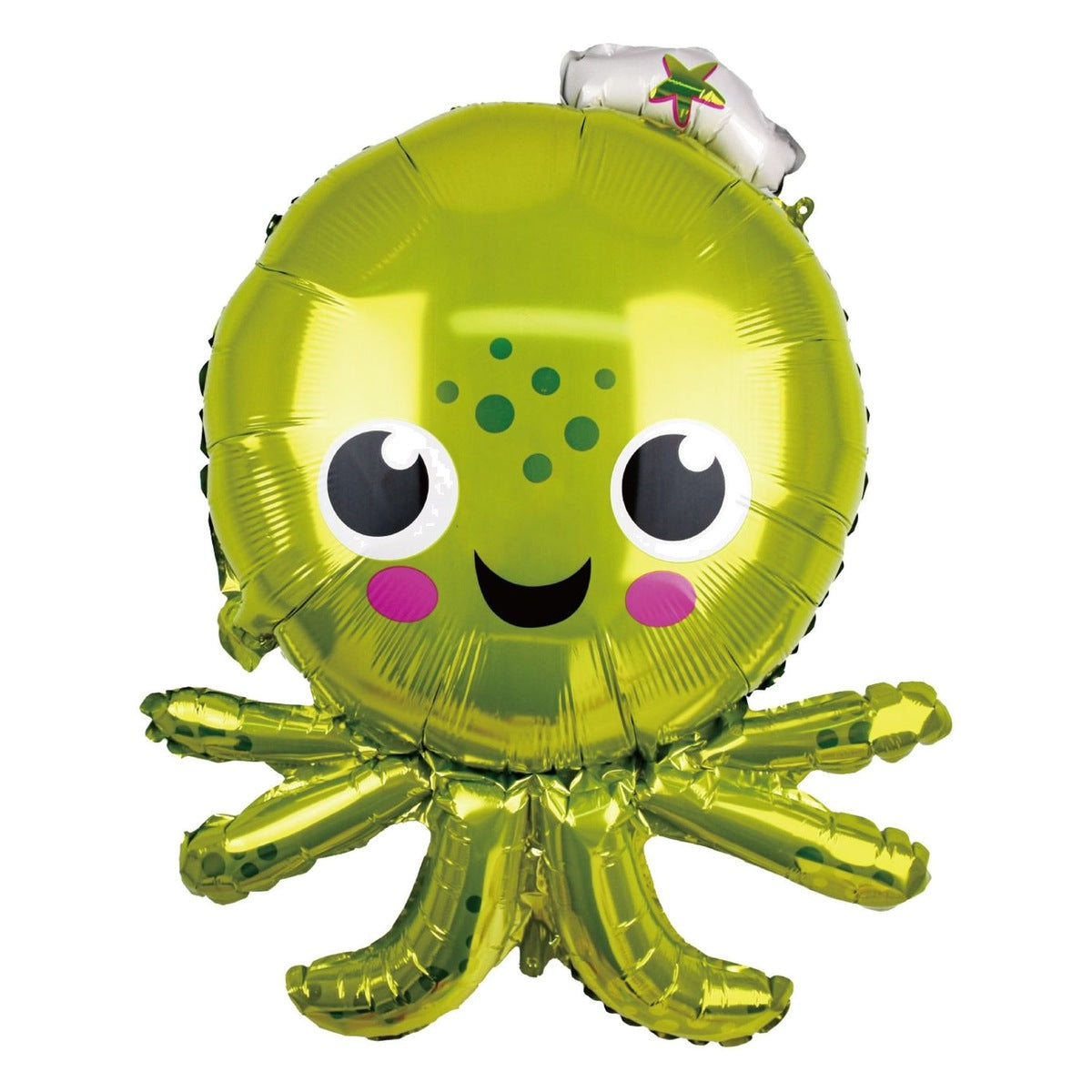 Globo Foil Pulpo Verde 64 x 91 cm