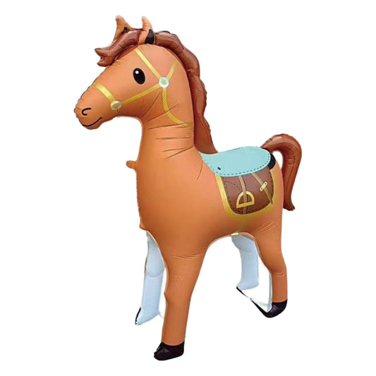 Globo Foil Caballo de Pie 3D 133 x 148 cm - Marrón