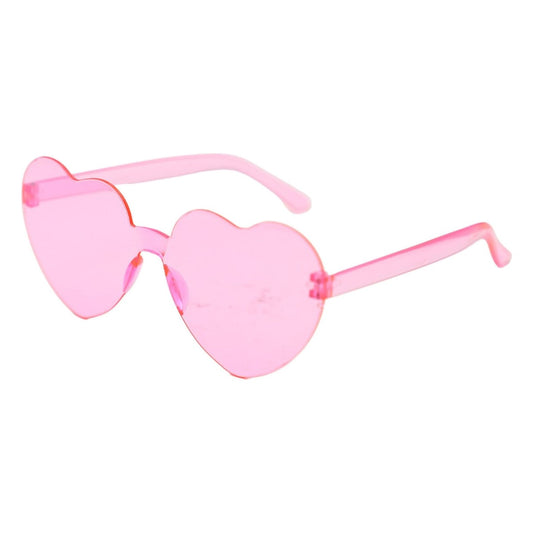 Gafas Corazón sin Montura 14 cm - Rosa
