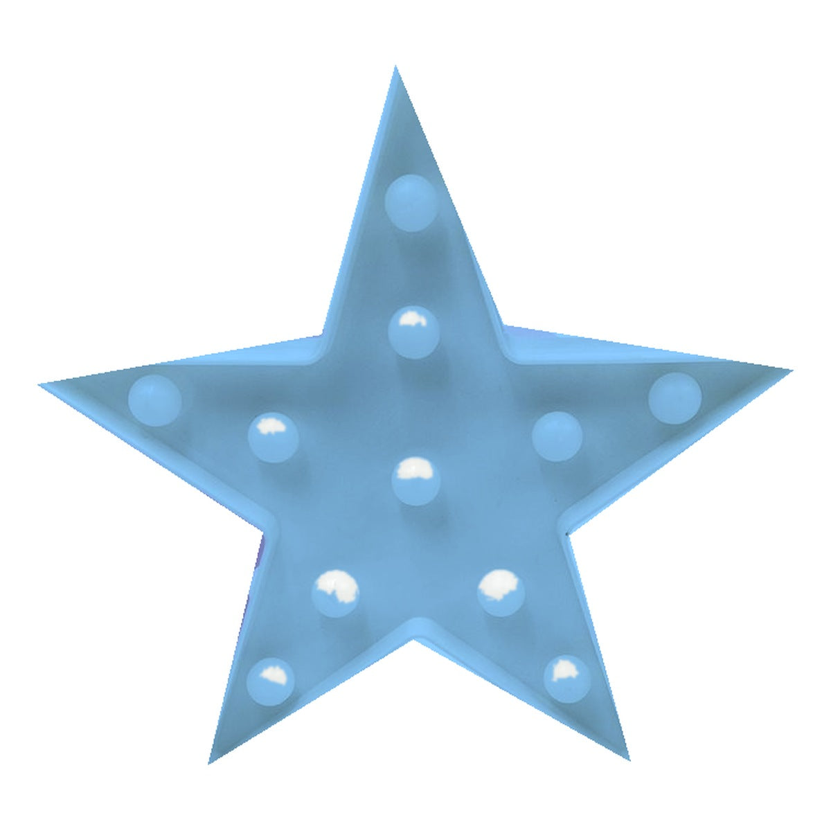 Lámpara LED Estrella 24,8 cm - Azul