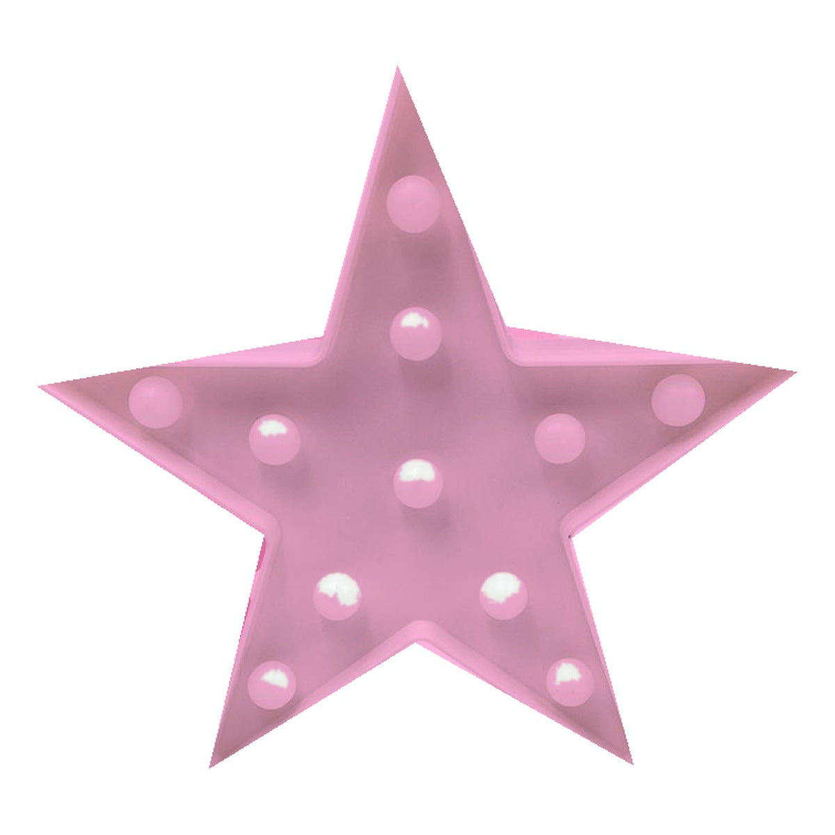 Lámpara LED Estrella 24,8 cm - Rosa