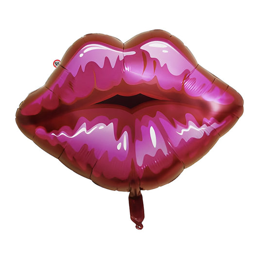 Globo Foil Labios Fucsia 65 cm