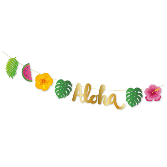 Guirnalda Tropical Aloha de Papel 200 cm