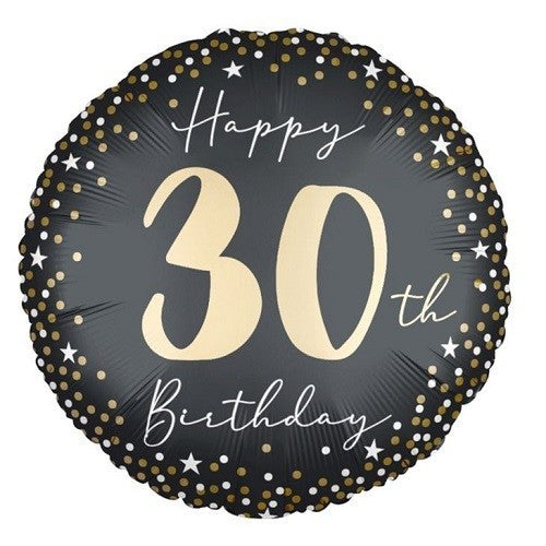 Globo Foil Happy Birthday Personalizable con Pegatinas de Número 46cm