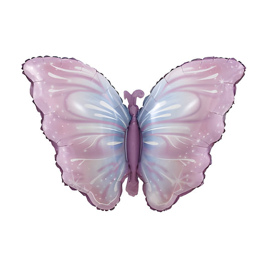 Globo Foil Mariposa Doble Ala 82 x 52 cm Lila
