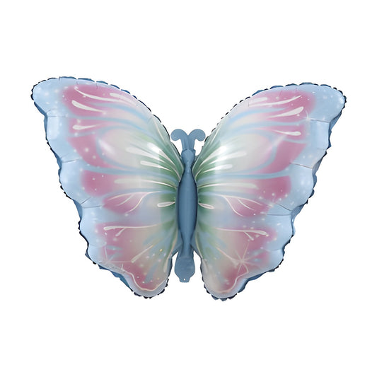 Globo Foil Mariposa Doble Ala 82 x 52 cm Azul