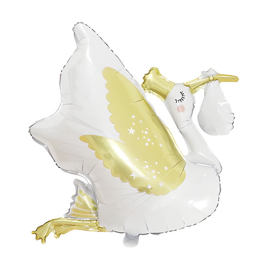 Globo Foil Cigüeña con Bebé 88 x 71 cm