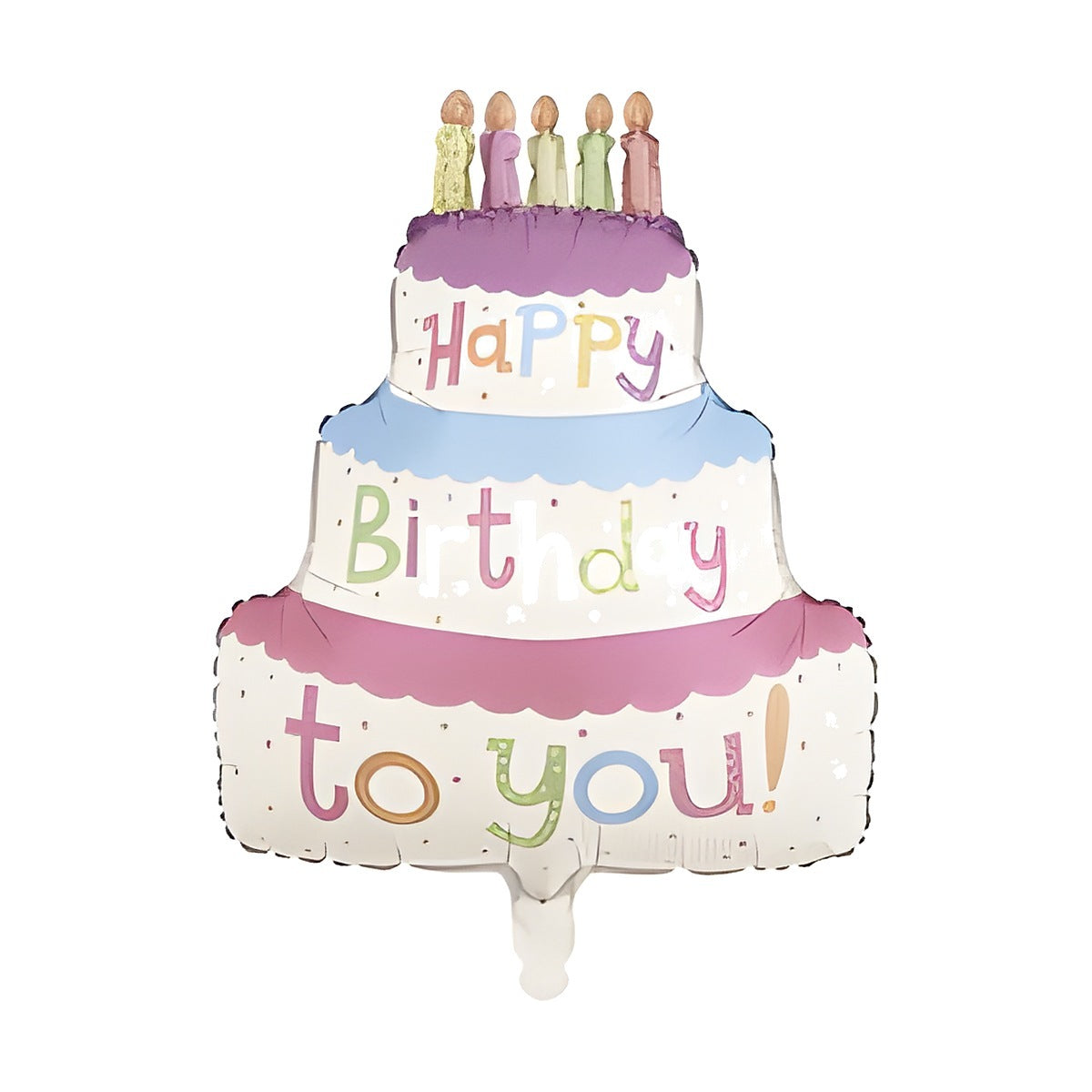 Globo Foil Tarta 3 Pisos Happy Birthday to You 44 x 55 cm