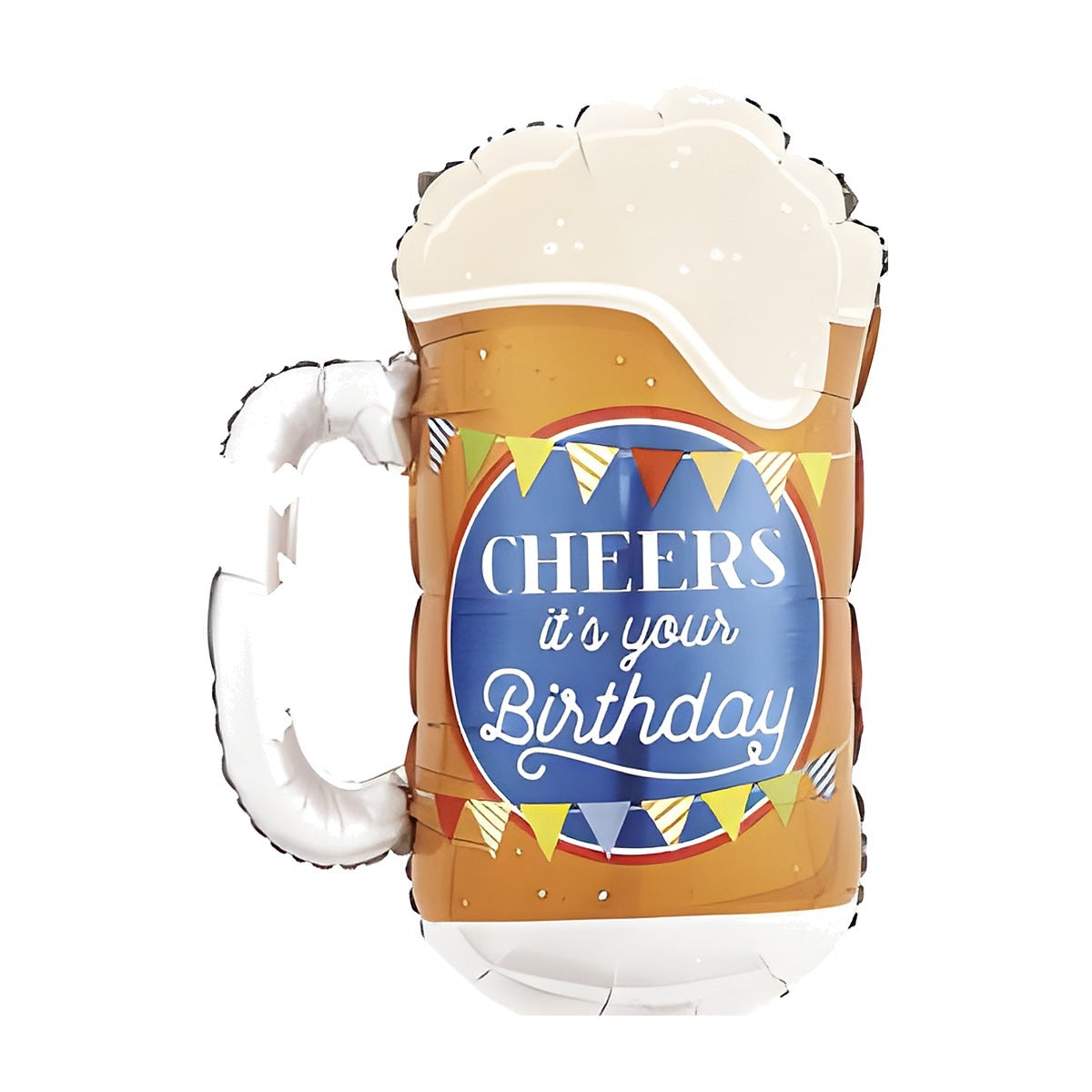 Globo Foil Jarra de Cerveza Cheers Happy Birthday 51 x 74 cm