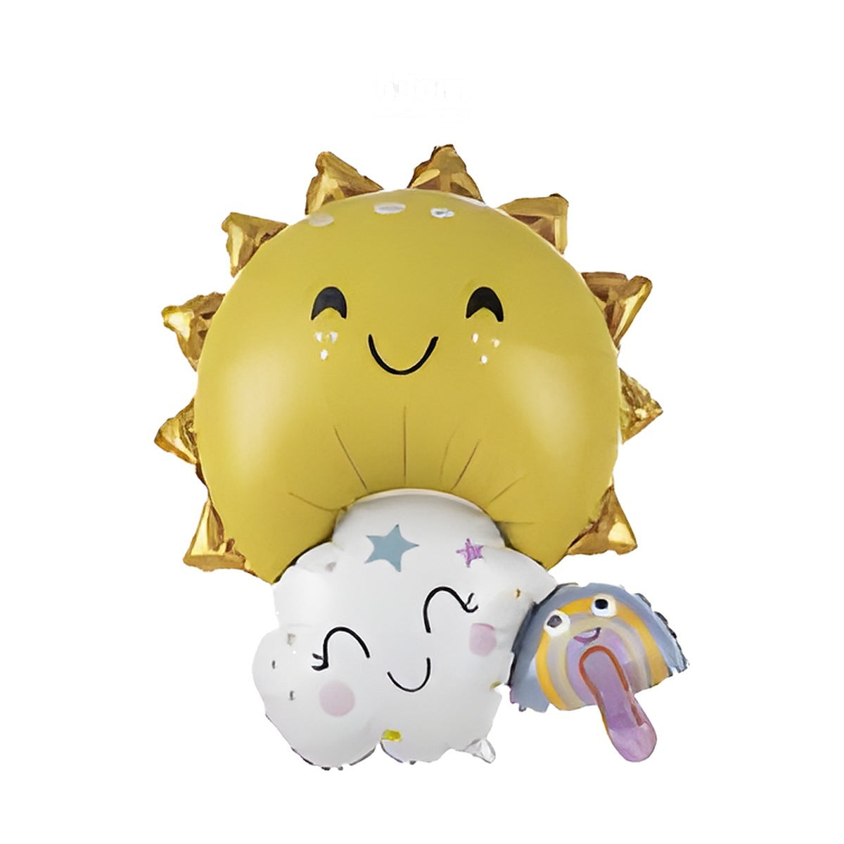 Globo Foil Sol con Nube y Arcoíris 59 x 77 cm