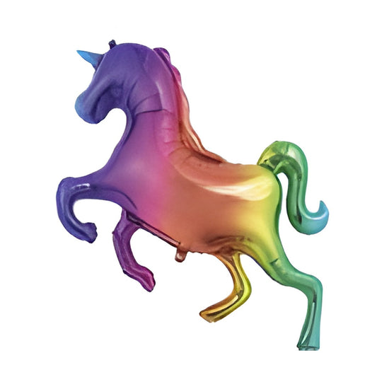 Globo Foil Unicornio Arcoíris 134 cm