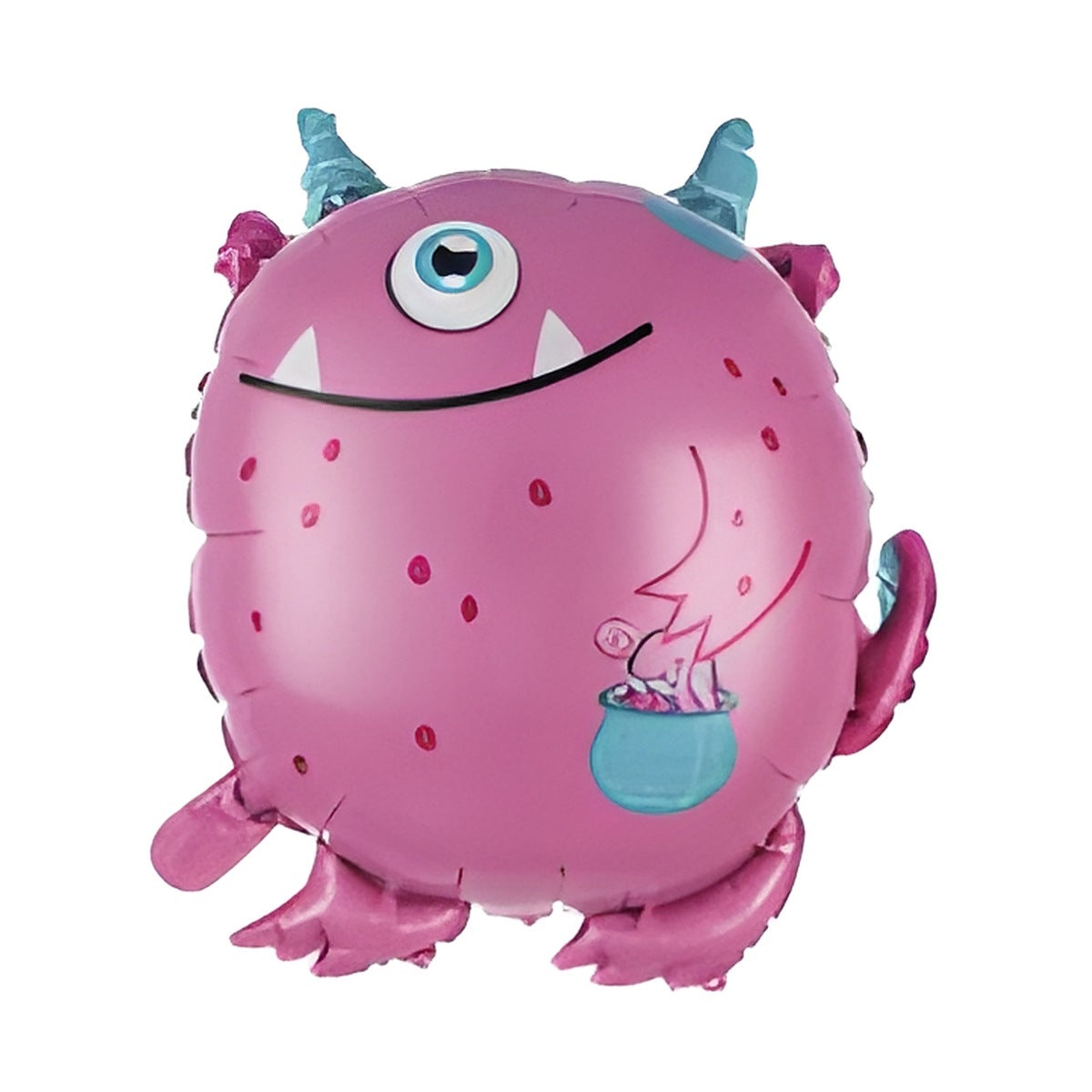 Globo Foil Monstruo Rosa 52,5 x 59 cm