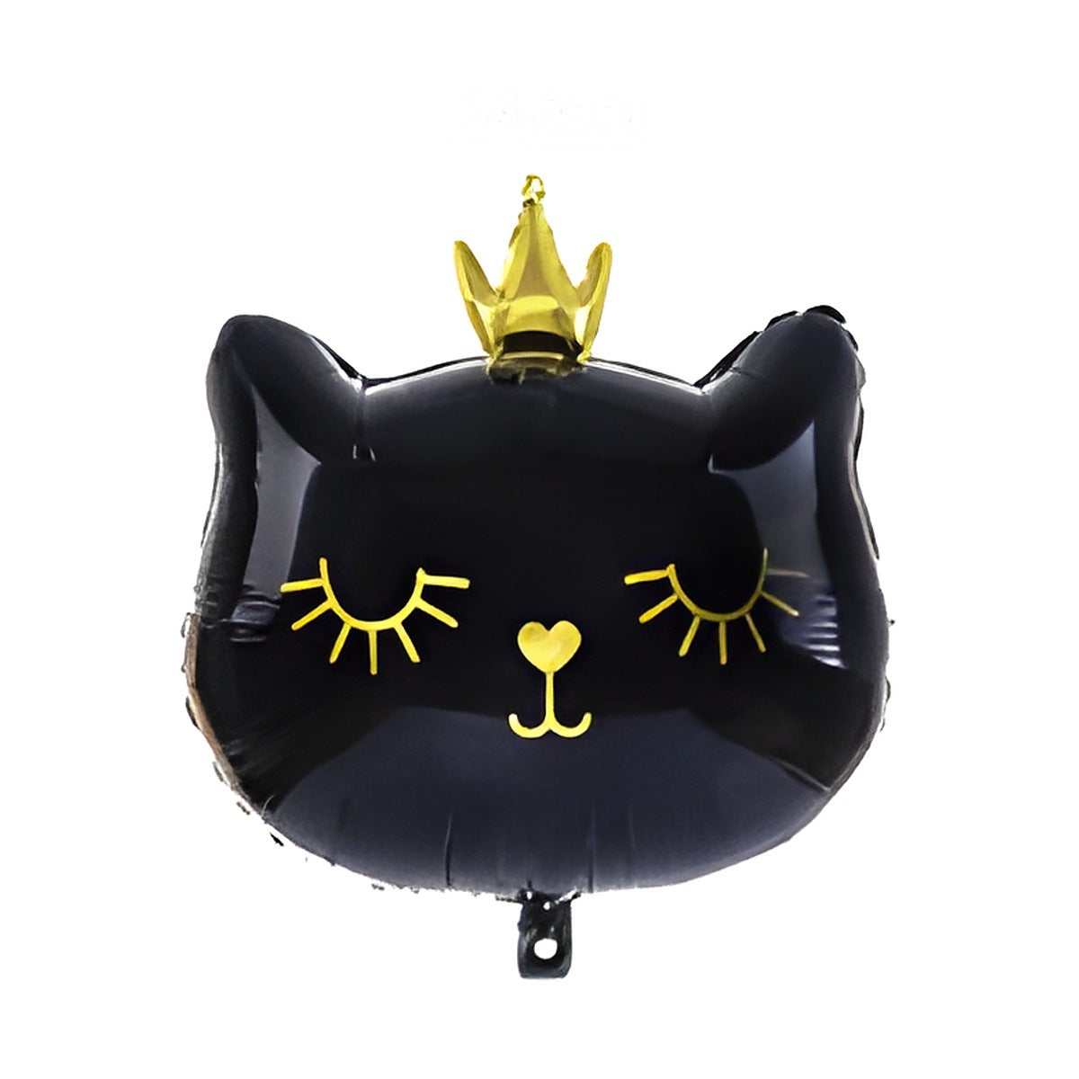 Globo Foil Gato Negro con Corona 64,5 x 76 cm