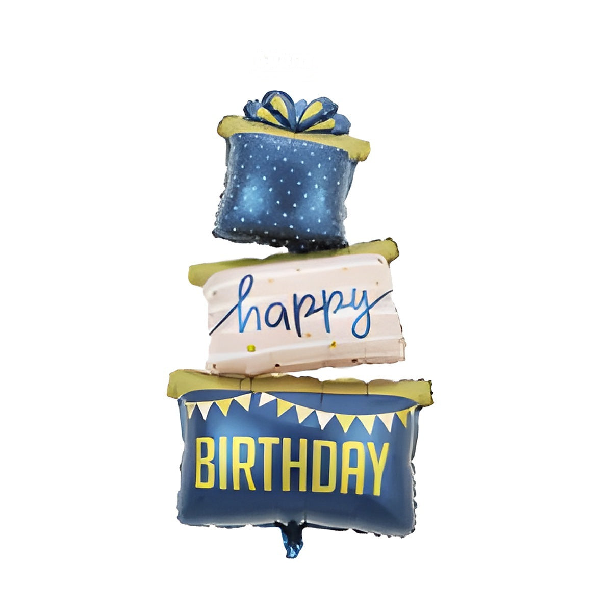 Globo Foil Torre de Regalos Happy Birthday 60 x 124 cm