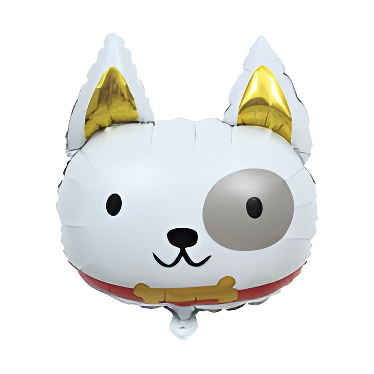 Globo Foil Cabeza de Perro Blanco 47 x 58 cm