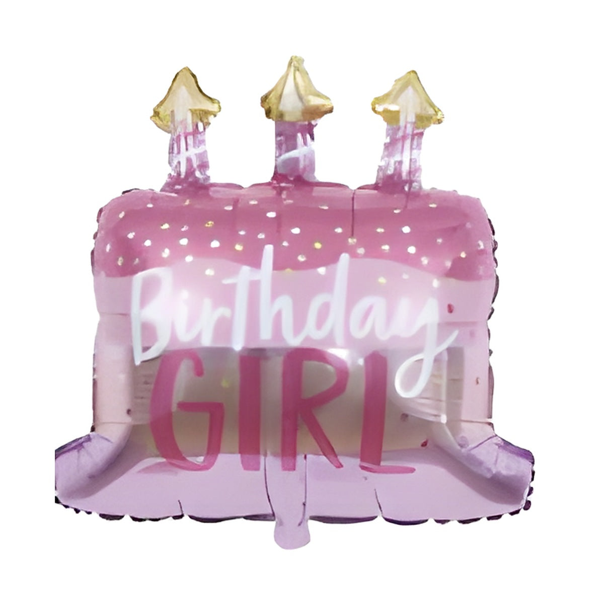 Globo Foil Tarta Birthday Girl / Boy 60 x 70 cm Rosa