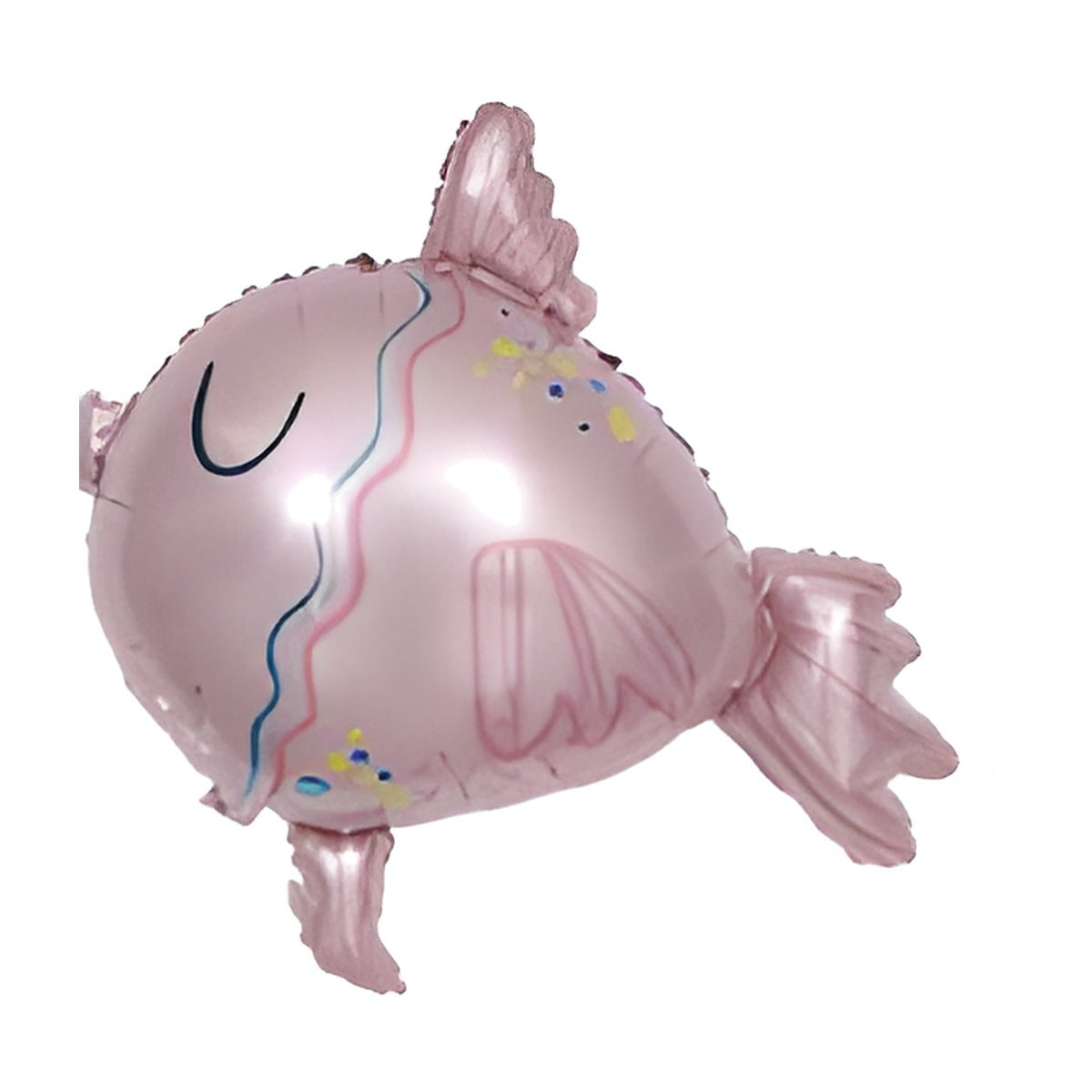 Globo Foil Pez Tropical Rosa 71 x 73 cm