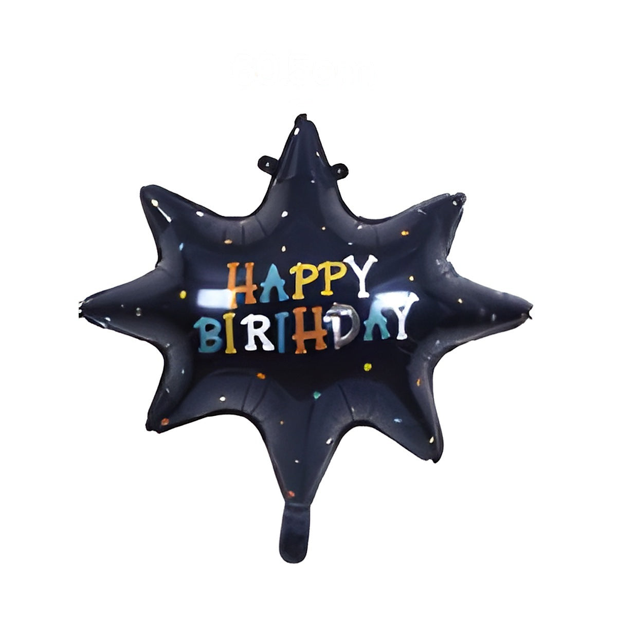 Globo Foil Estrella Explosión Happy Birthday 69,5 x 67 cm