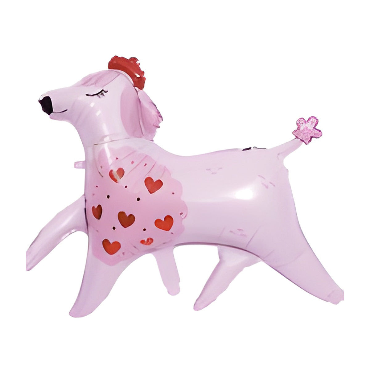 Globo Foil Caniche Rosa 84 x 72 cm