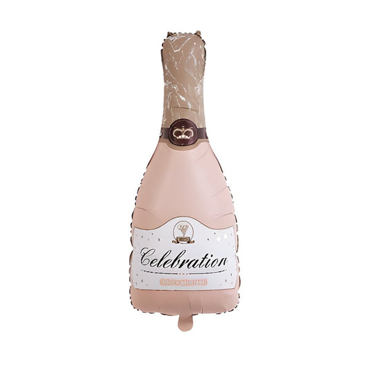 Globo Foil Botella de Champán Celebration 44 x 86,5 cm Rosa