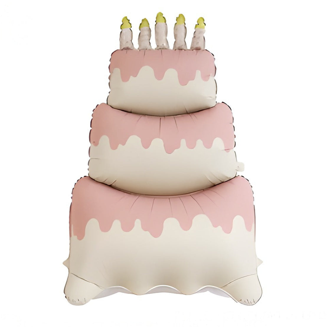 Globo Foil Tarta de 3 Pisos de Pie 88 x 120 cm Rosa