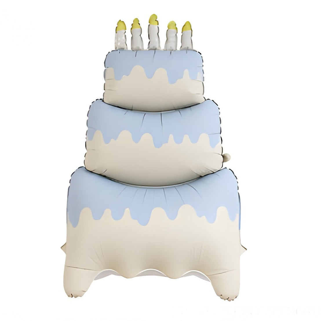Globo Foil Tarta de 3 Pisos de Pie 88 x 120 cm Azul