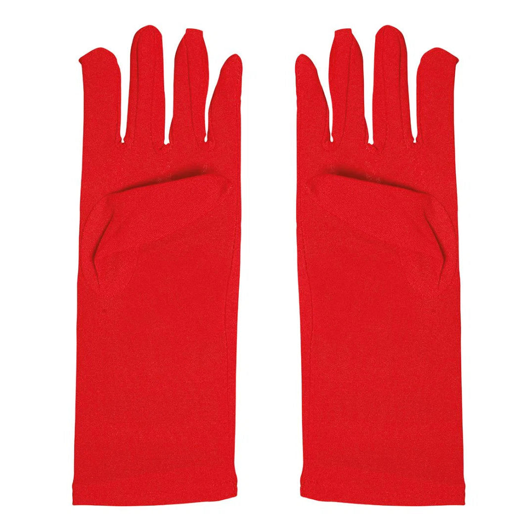 Guantes Rojos 25 cm Disfraz Halloween Carnaval Adulto