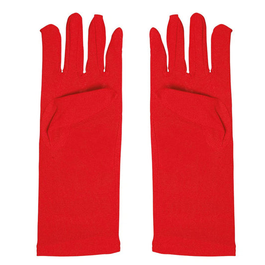 Guantes Rojos 25 cm Disfraz Halloween Carnaval Adulto