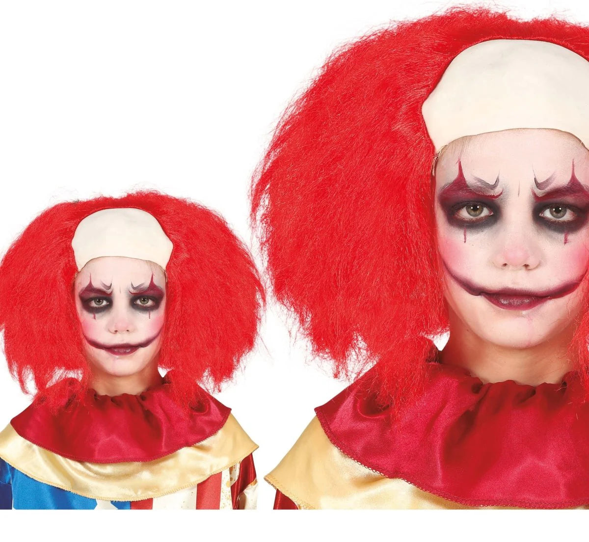 Peluca Roja Payaso Niño Disfraz Infantil