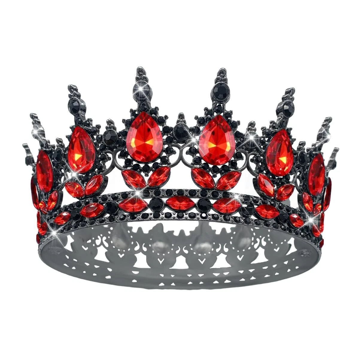 Corona Barroca de Diamantes de Imitación 12cm