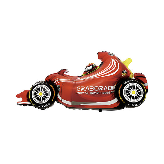 Globo Foil Coche de Fórmula 1 Rojo 52 x 111 cm