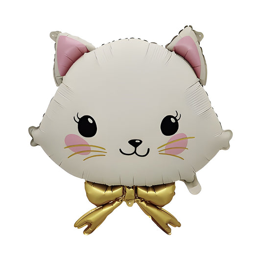 Globo Foil Gatito con Lazo 62 x 72 cm
