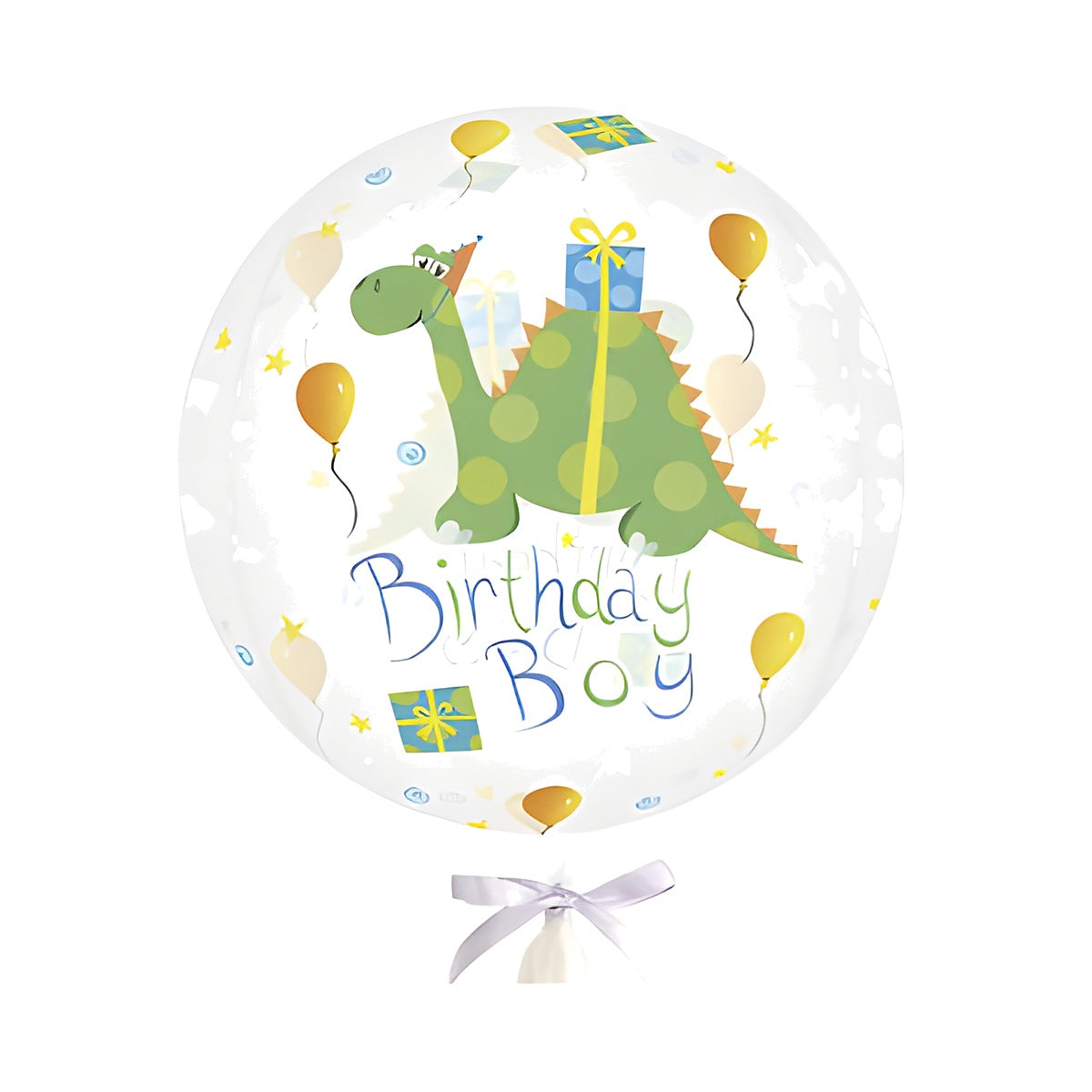 Globo Esfera 3D Dinosaurio Birthday Boy 28 x 63 cm