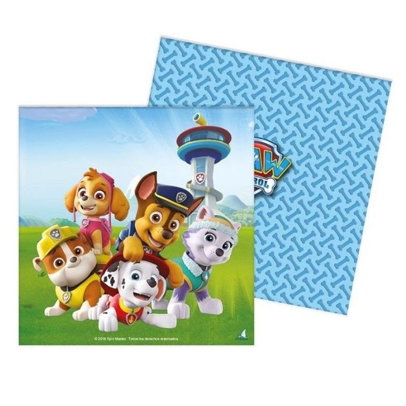Servilletas Patrulla Canina 33 x 33 cm 20 uds