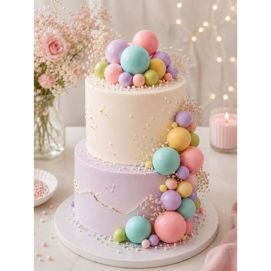 Set 30 Bolas Decorativas Mix Pastel