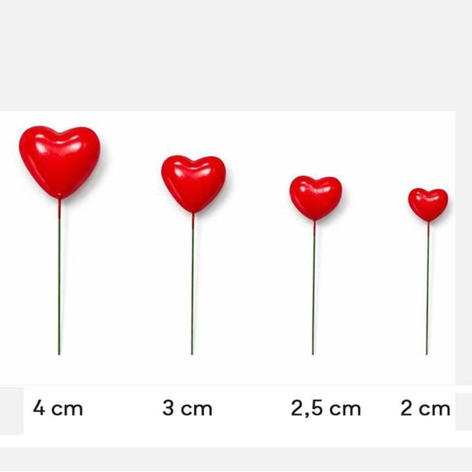 Decoraciones para Tarta de Foam Corazones 20 uds - imagen 3