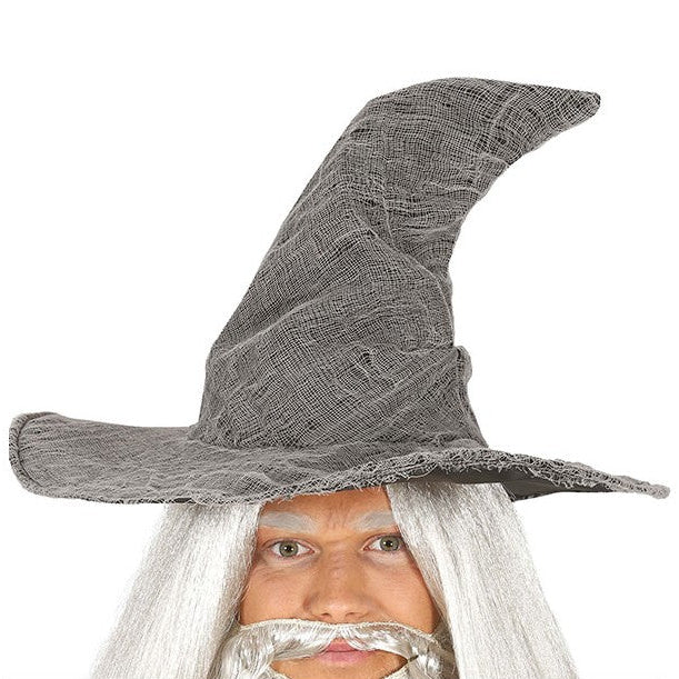 Sombrero de Hechicero Gris para Disfraz