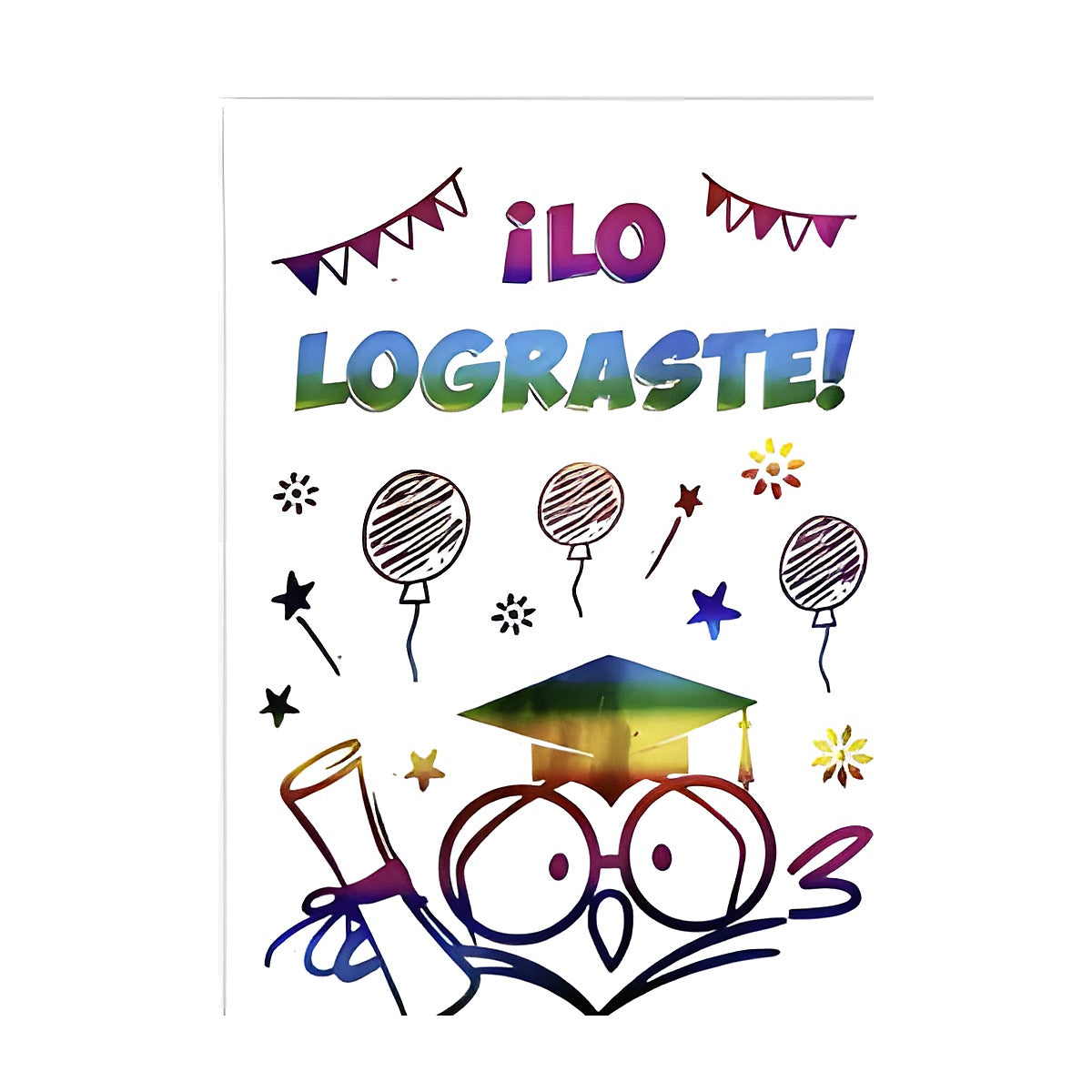 Pegatina para Globo Burbuja Graduación ¡Lo Lograste!