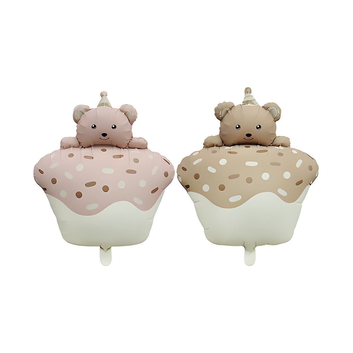 Globo Foil Osito Cupcake 52,5 x 72,5 cm Surtido