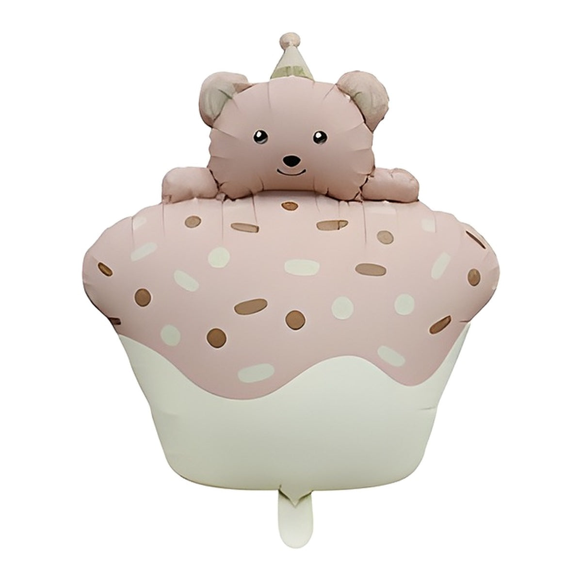 Globo Foil Osito Cupcake 52,5 x 72,5 cm Surtido Rosa
