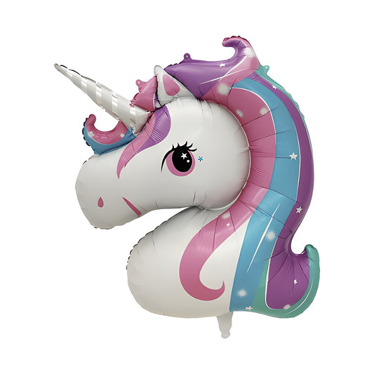 Globo Foil Cabeza de Unicornio 93 x 115 cm
