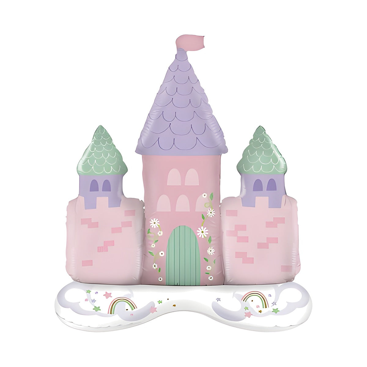 Globo Foil con Base Castillo 83 x 88 cm
