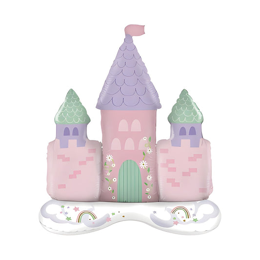 Globo Foil con Base Castillo 83 x 88 cm