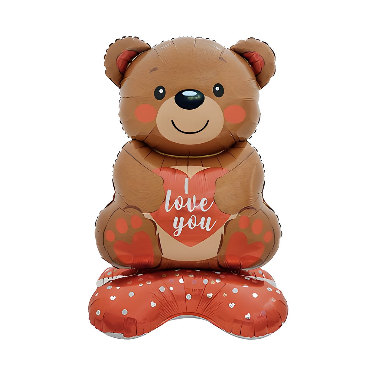 Globo Foil con Base Oso Love You 147 cm