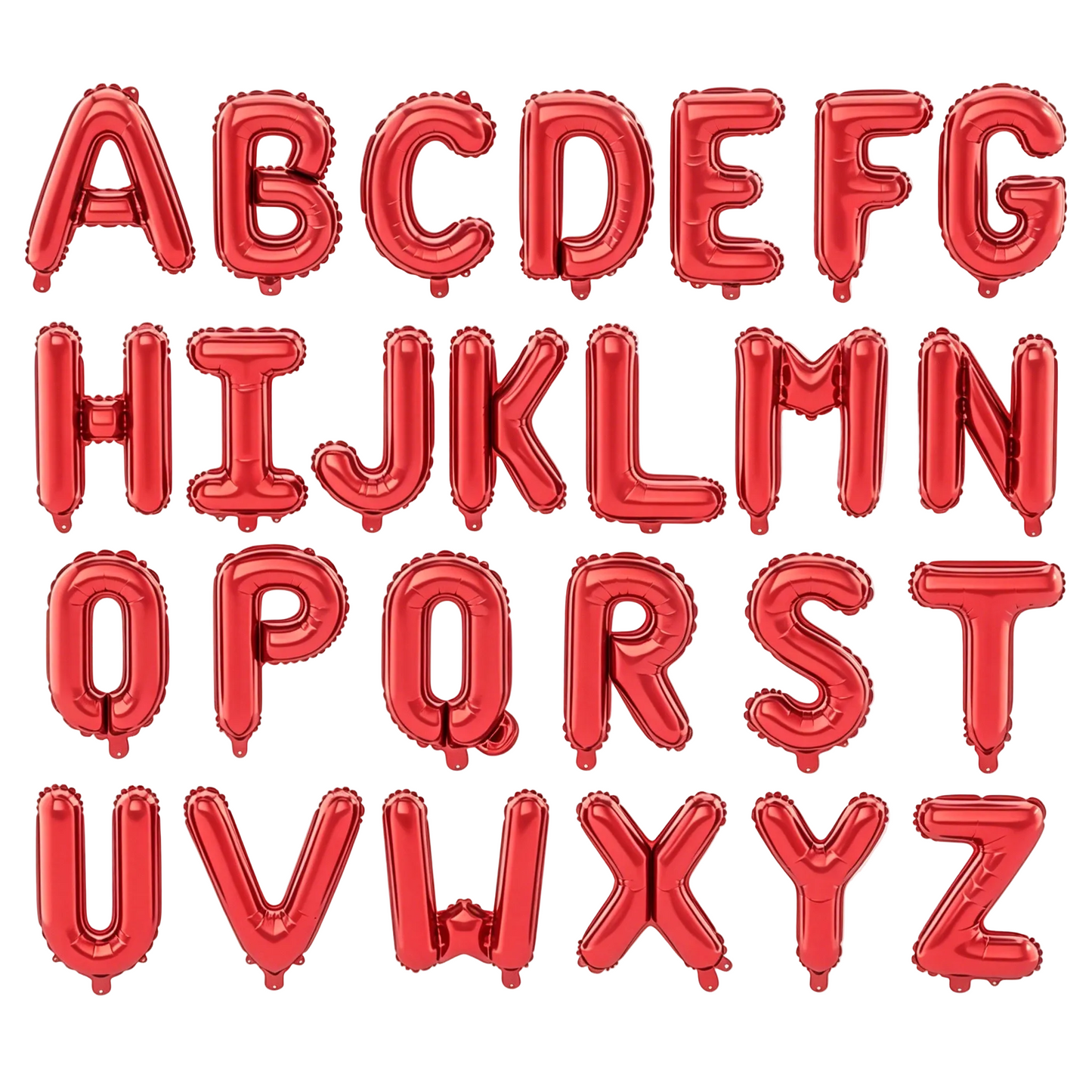 Globo Foil Letras 40cm (16") Rojo