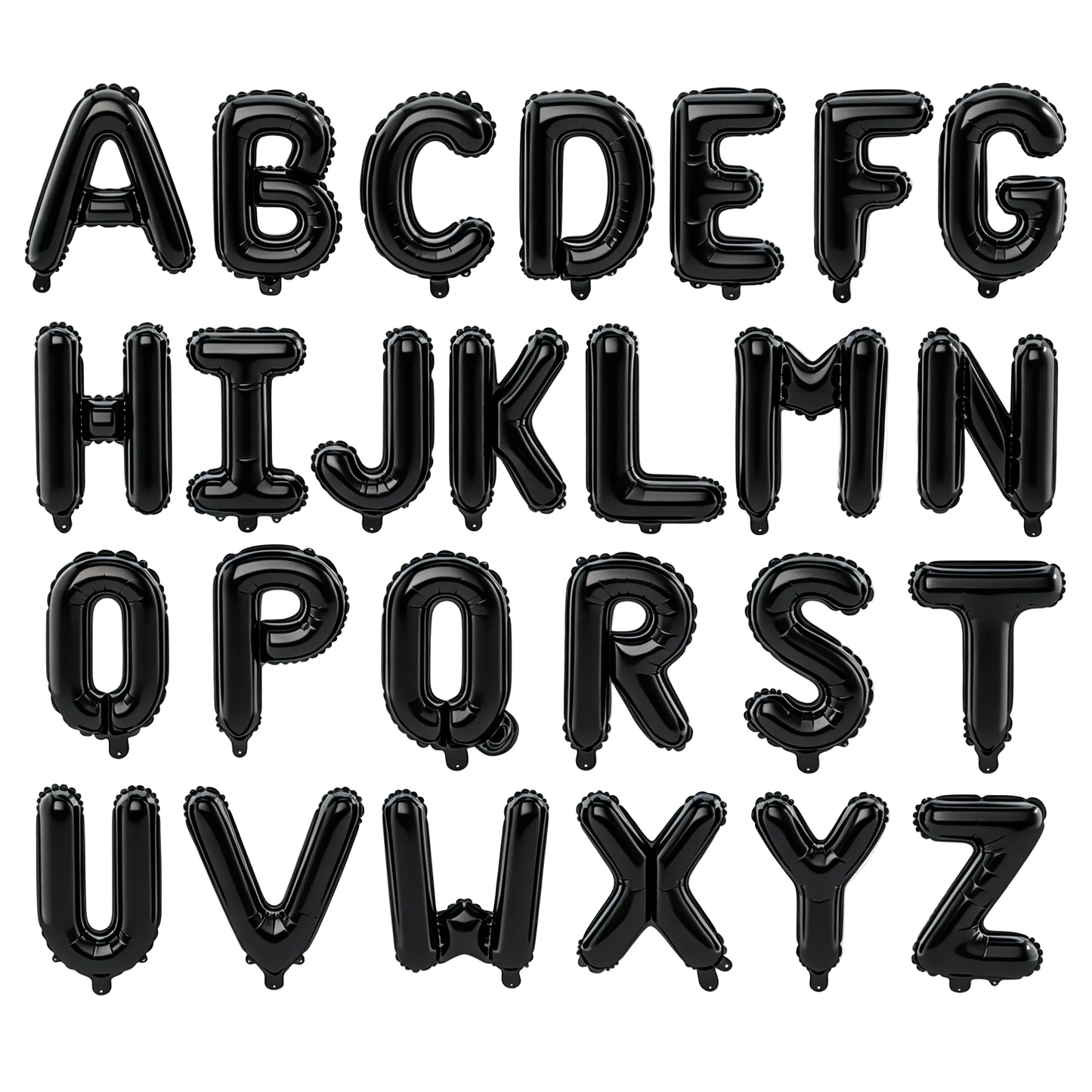 Globo Foil Letras 40cm (16") Negro
